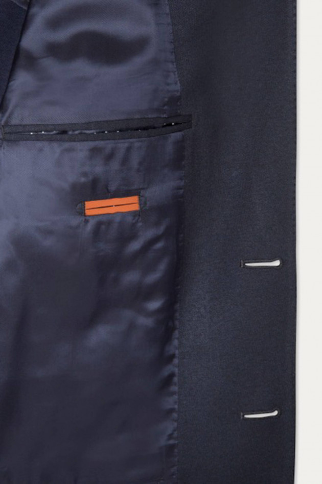 Hackett London Lockeres Viskose-Mix Sakko in Navy