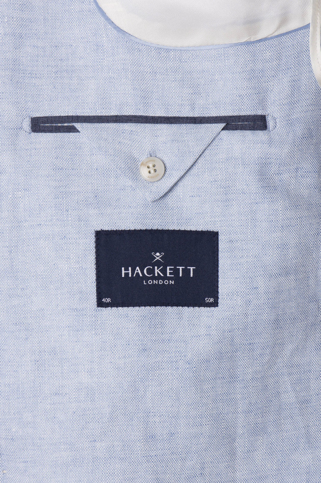 Hackett London Sakko aus Leinen in Hellblau