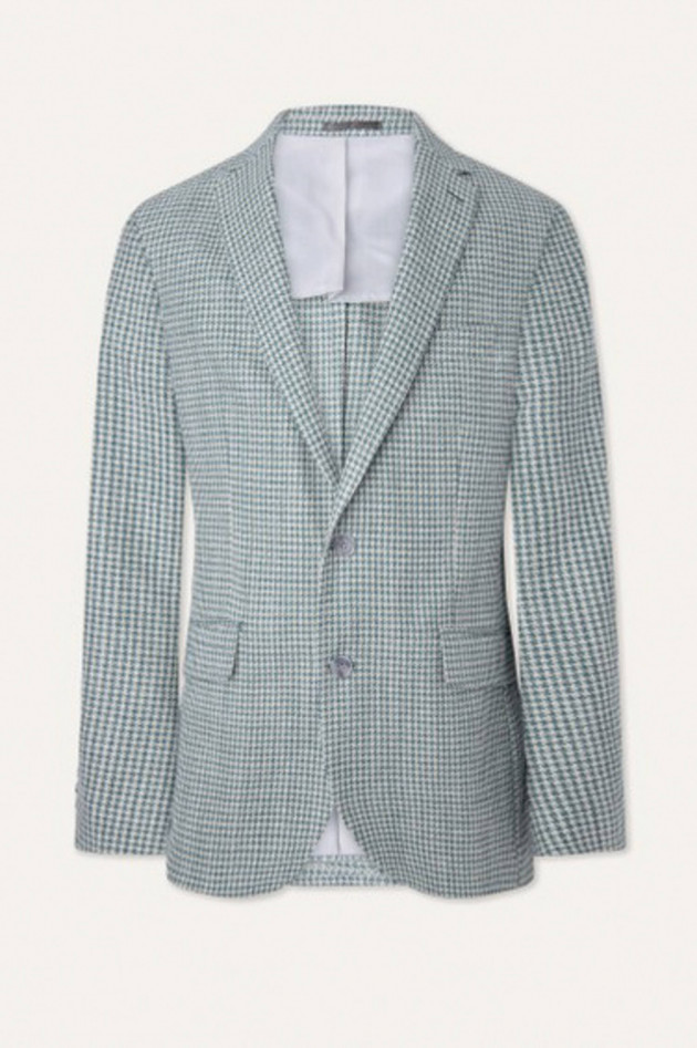 Hackett London Sakko mit Hahnentrittmuster in Grün