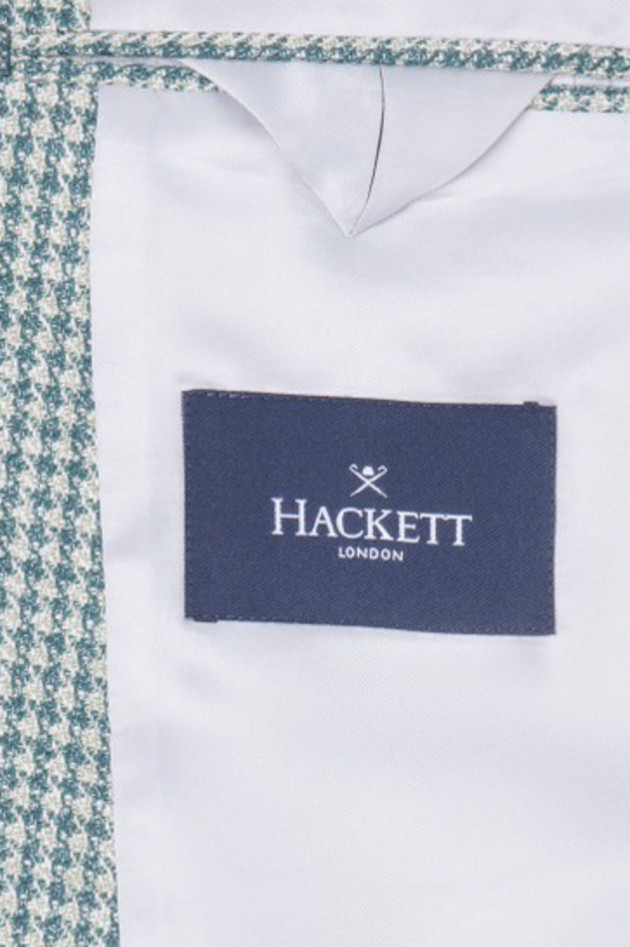 Hackett London Sakko mit Hahnentrittmuster in Grün