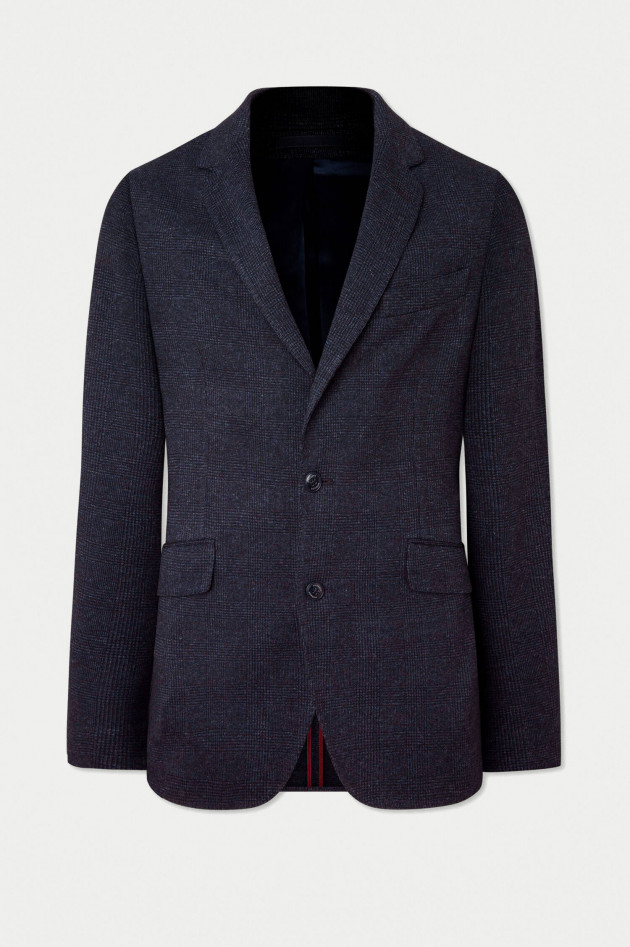 Hackett London Sakko mit Glencheck Muster in Navy