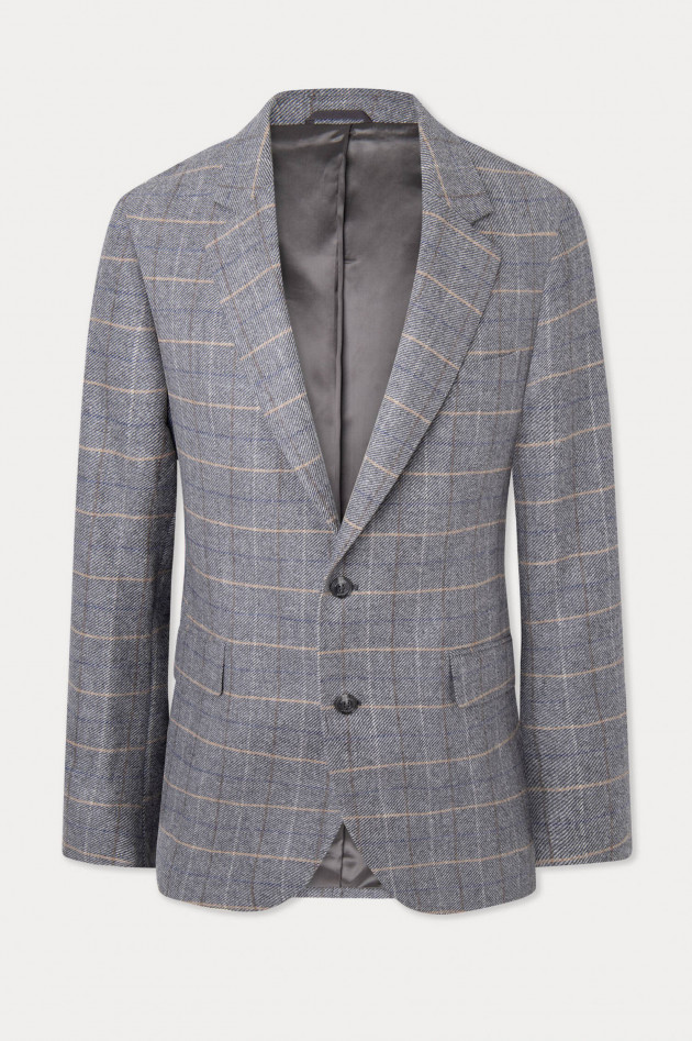 Hackett London Sakko mit Karomuster in Grau
