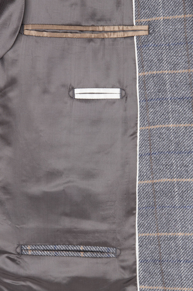 Hackett London Sakko mit Karomuster in Grau