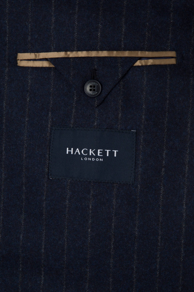 Hackett London Wollmix Sakko mit Nadelstreifen in Navy