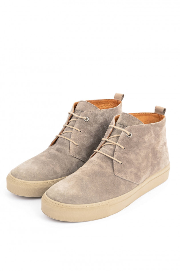 Hackett London Stieflette aus Wildleder in Taupe