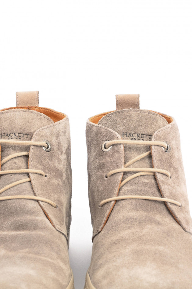 Hackett London Stieflette aus Wildleder in Taupe