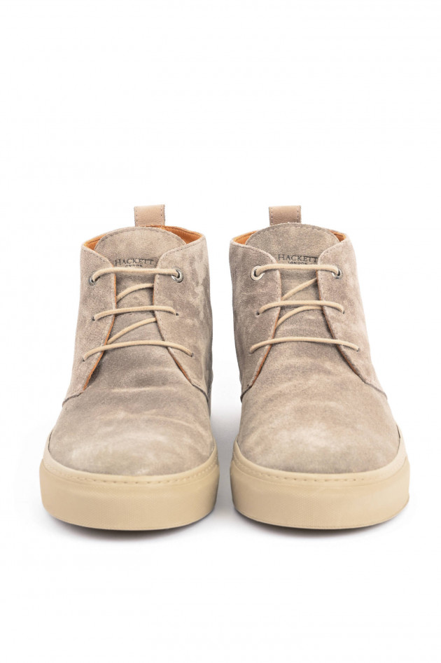 Hackett London Stieflette aus Wildleder in Taupe