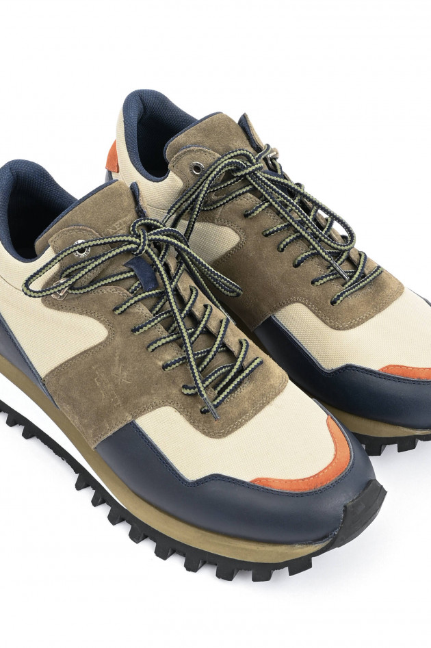 Hackett London Sneaker aus Material-Mix in Multicolor