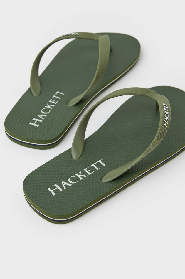 Hackett London Flip-Flops in Olivgrün