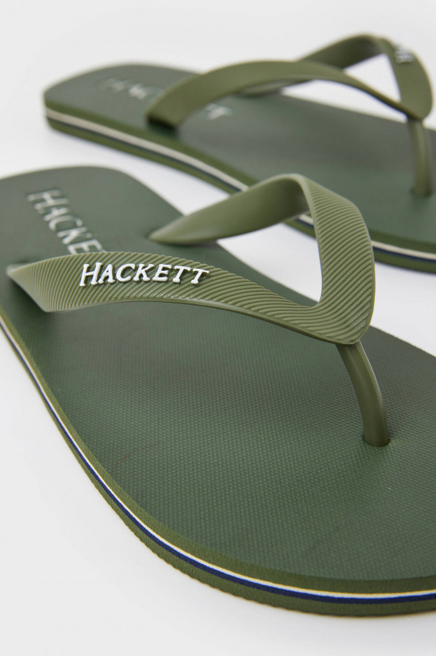 Hackett London Flip-Flops in Olivgrün
