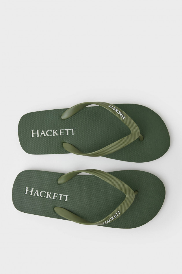 Hackett London Flip-Flops in Olivgrün