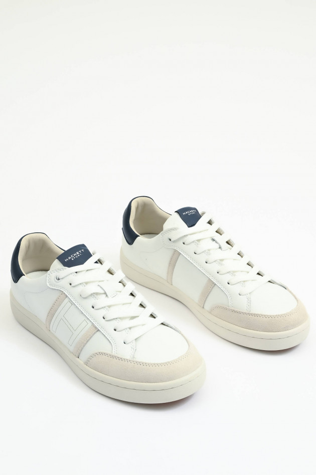 Hackett London Sneaker BOND MATCH in Weiß/Navy