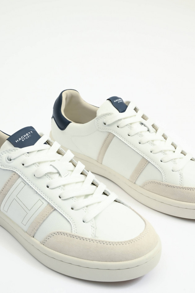 Hackett London Sneaker BOND MATCH in Weiß/Navy