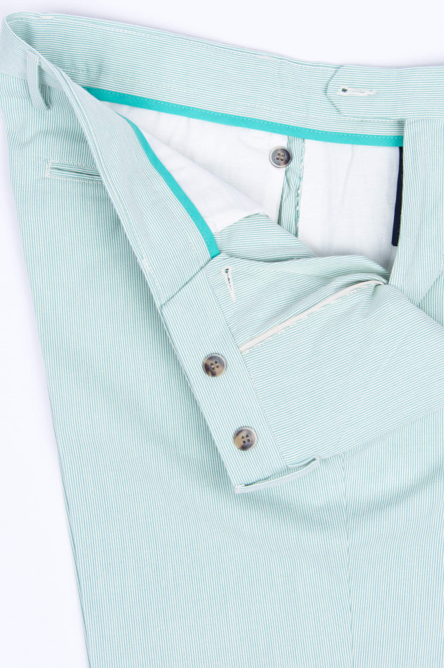 Hackett London Gestreifte Shorts in Mintgrün