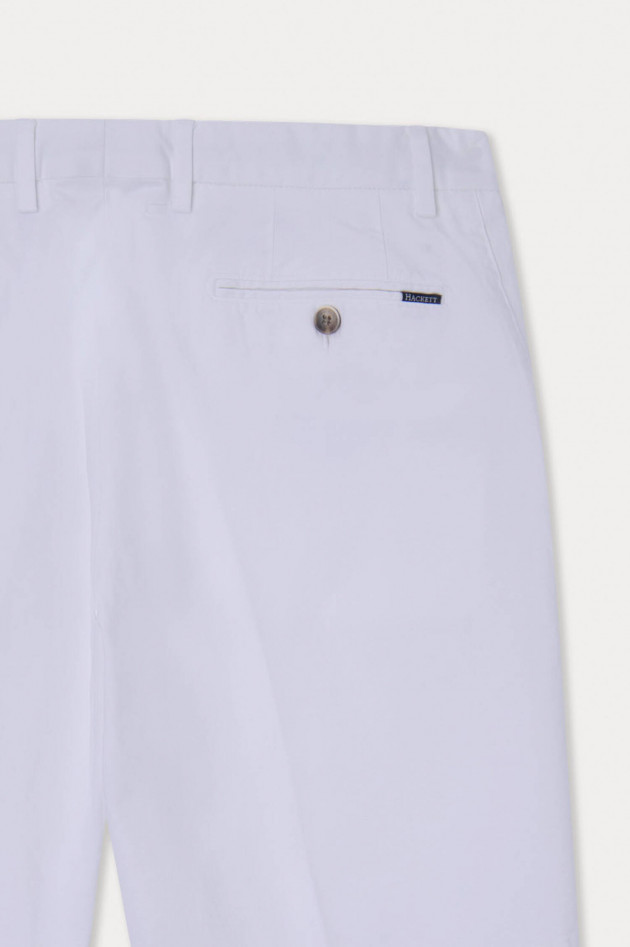 Hackett London Twill-Chino-Short in Weiß