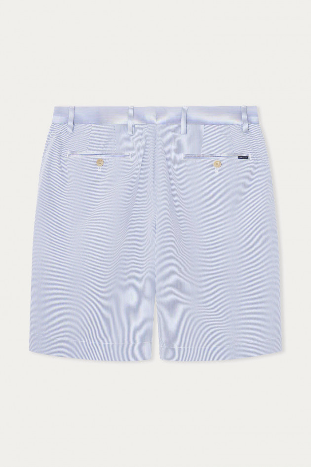 Hackett London Shorts aus Baumwolle mit Streifen in Blau/Weiß