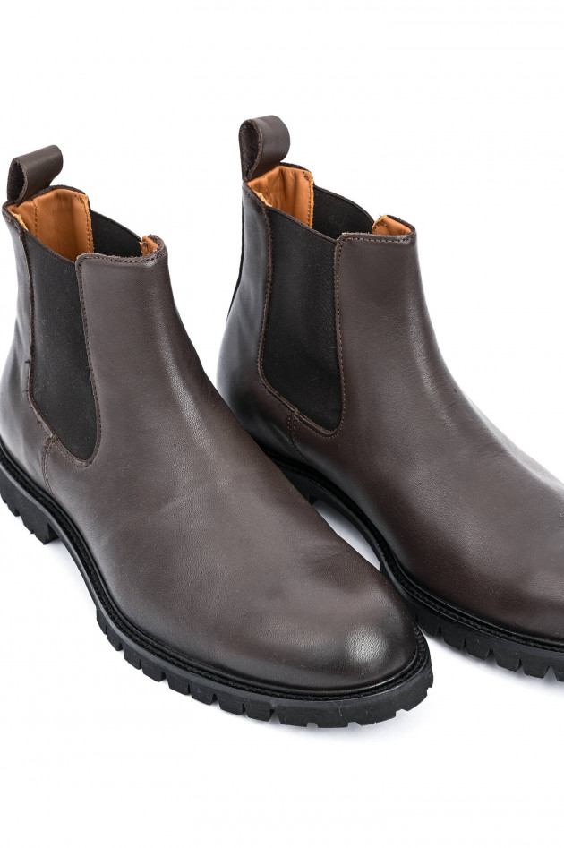 Hackett London Chelsea Boots in Chocolate