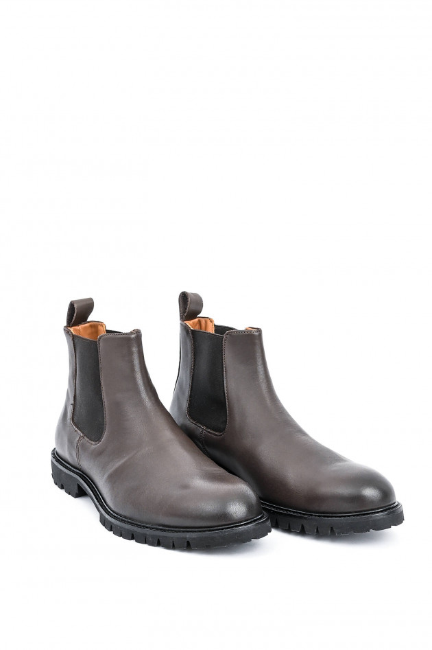 Hackett London Chelsea Boots in Chocolate