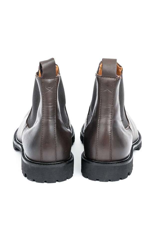 Hackett London Chelsea Boots in Chocolate