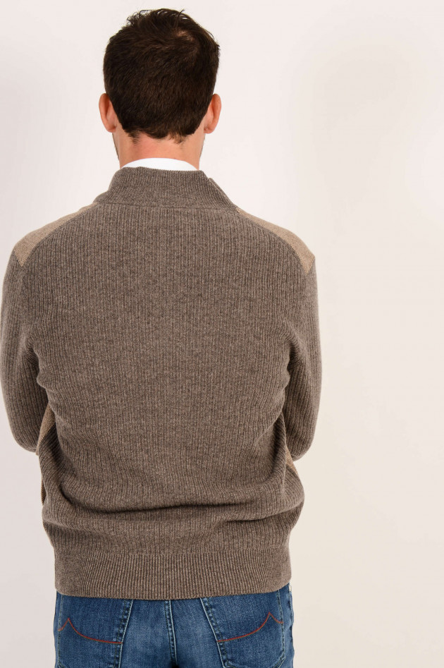 Hackett London Strickweste in Beige