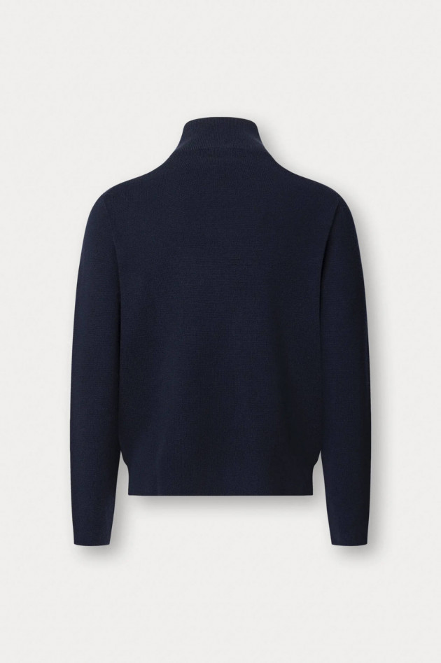 Hackett London Strickweste aus Merinowolle in Dunkelblau