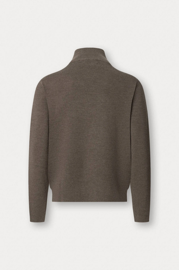 Hackett London Strickweste aus Merinowolle in Walnut