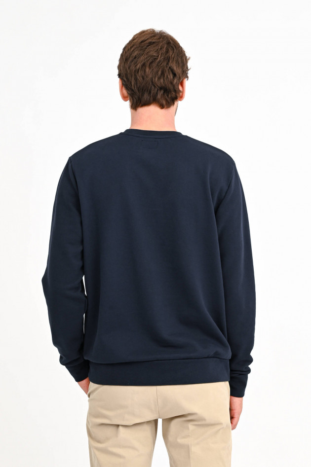 Hackett London Sweater mit Brand-Wording in Navy