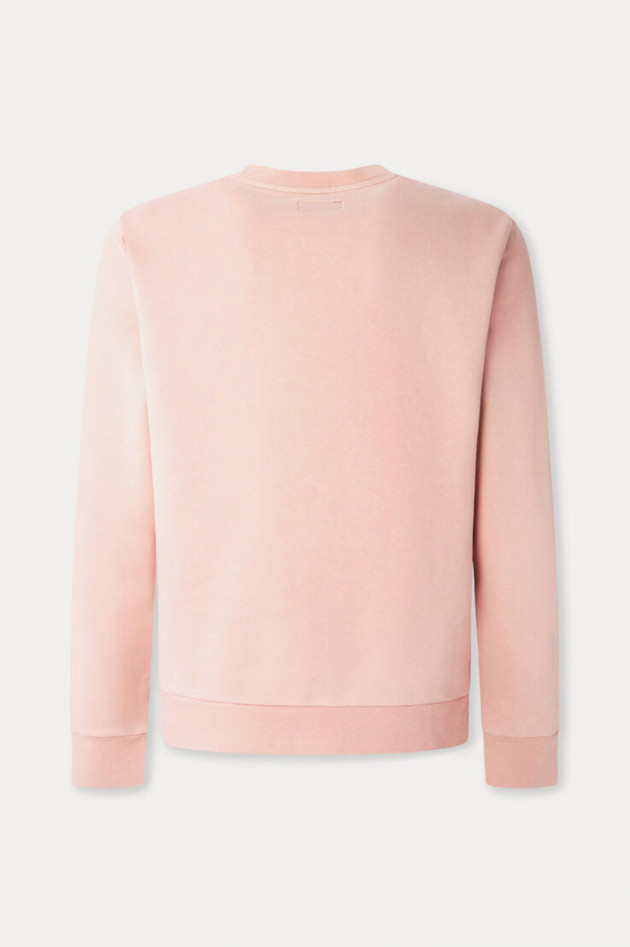 Hackett London Sweater mit Brand-Wording in Rosé