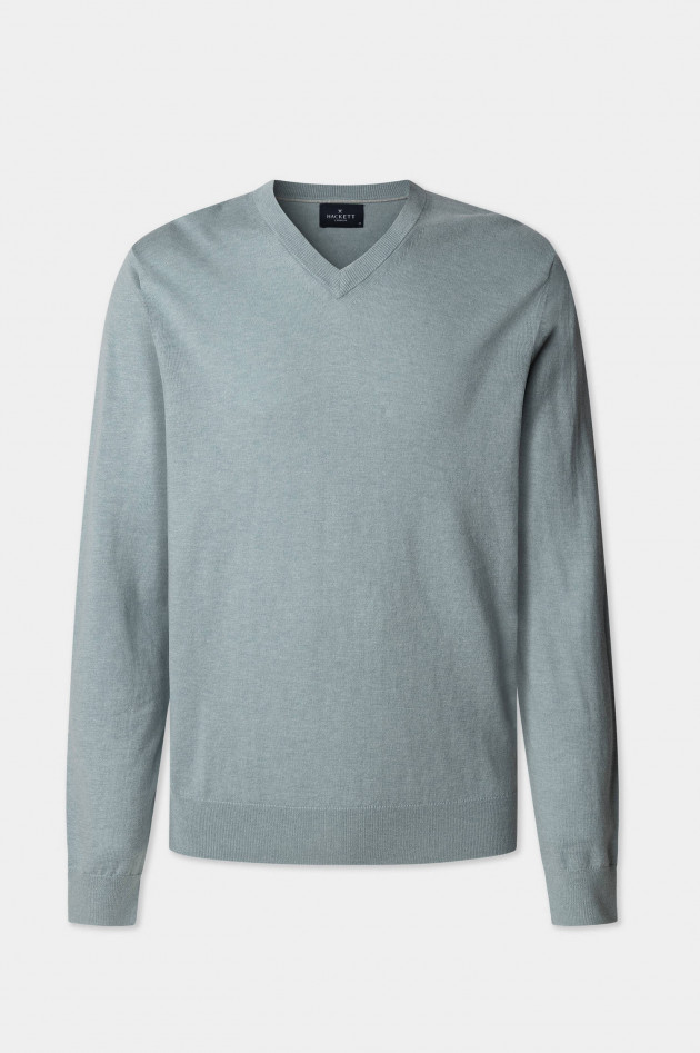 Hackett London Pullover mit V-Ausschnitt in Menthol