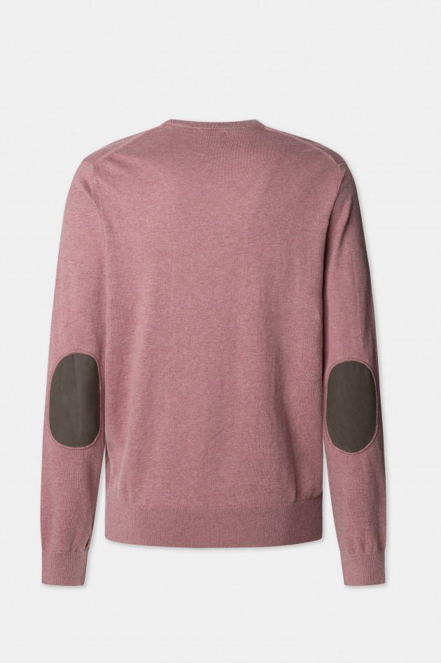 Hackett London Pullover mit V-Ausschnitt in Berry