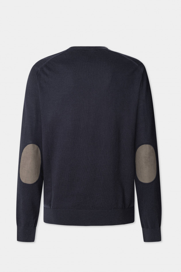 Hackett London Pullover mit V-Ausschnitt in Midnight