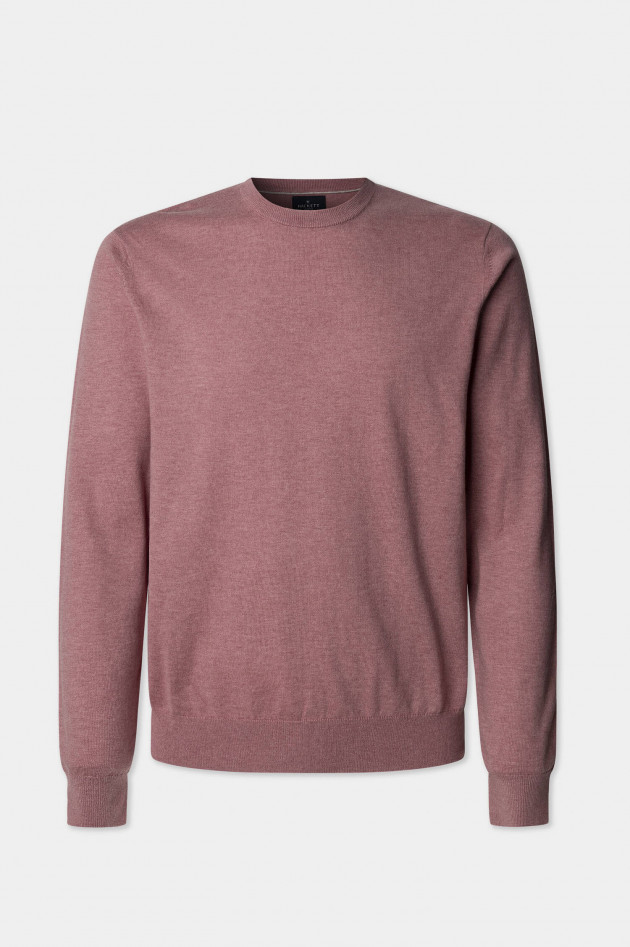 Hackett London Pullover mit Rundhalsausschnitt in Berry