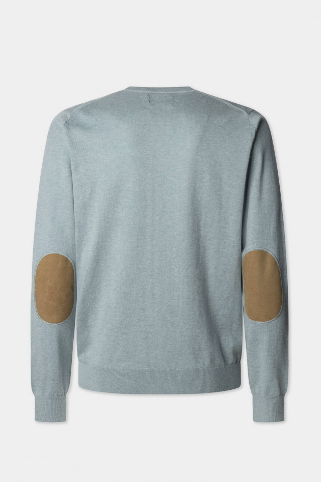 Hackett London Pullover mit Rundhalsausschnitt in Menthol