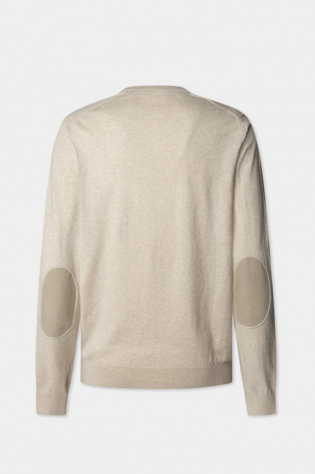 Hackett London Pullover mit Rundhalsausschnitt in Off White
