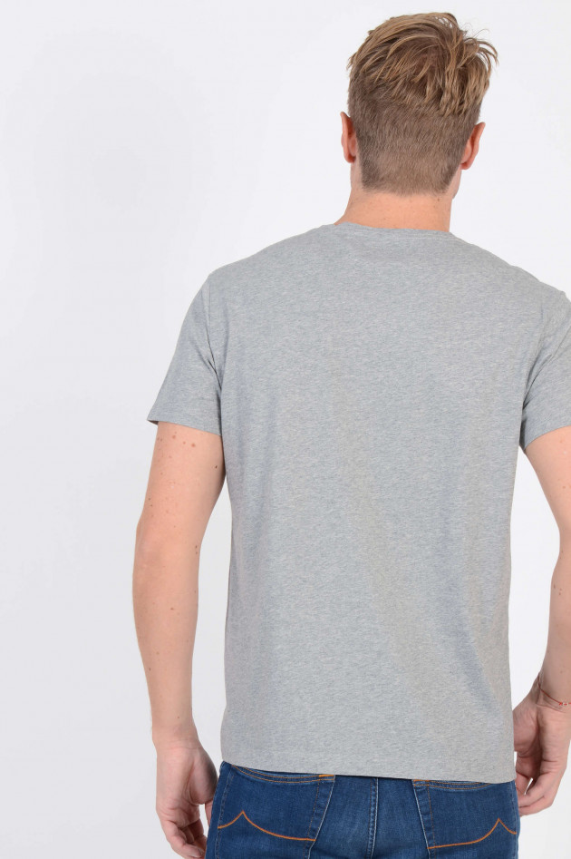 Hackett London T-Shirt mit Schriftzug in Grau