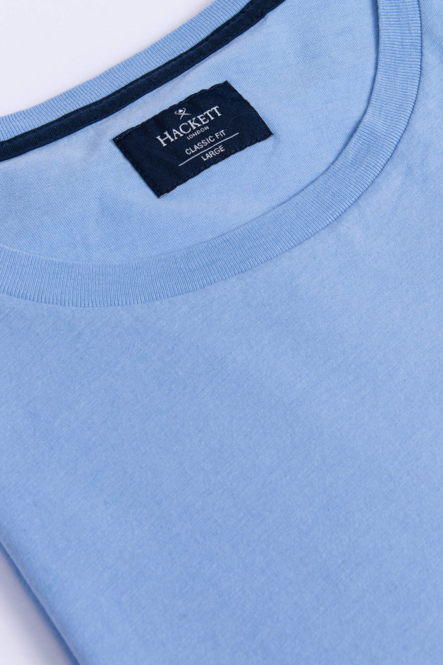 Hackett London T-Shirt aus Baumwolle in Hellblau