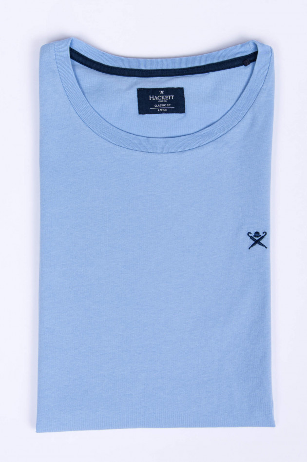 Hackett London T-Shirt aus Baumwolle in Hellblau