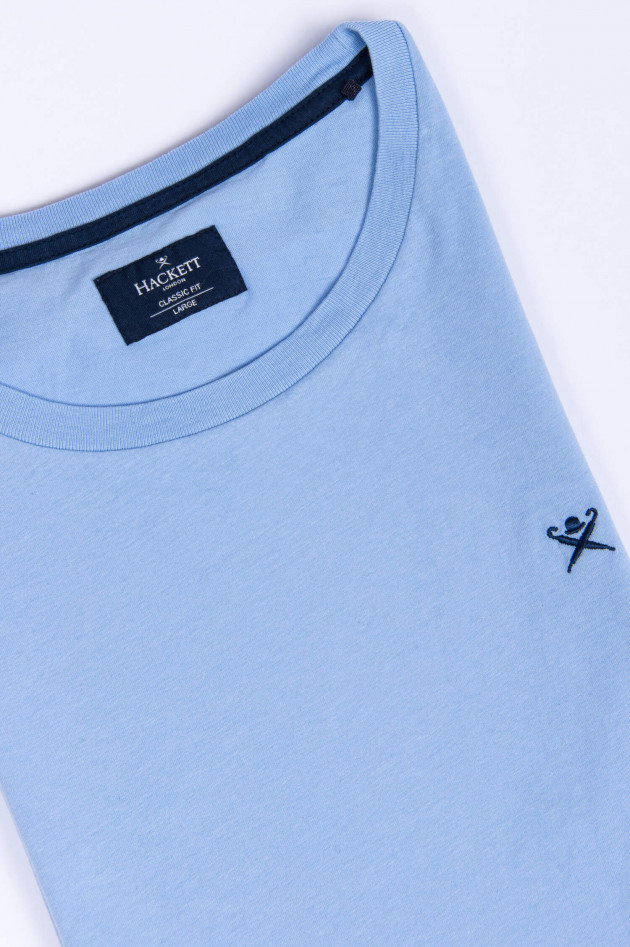 Hackett London T-Shirt aus Baumwolle in Hellblau