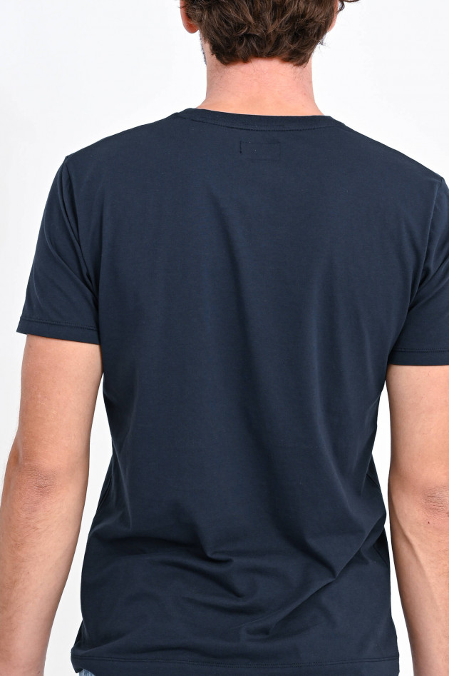 Hackett London T-Shirt mit Logo Print in Navy