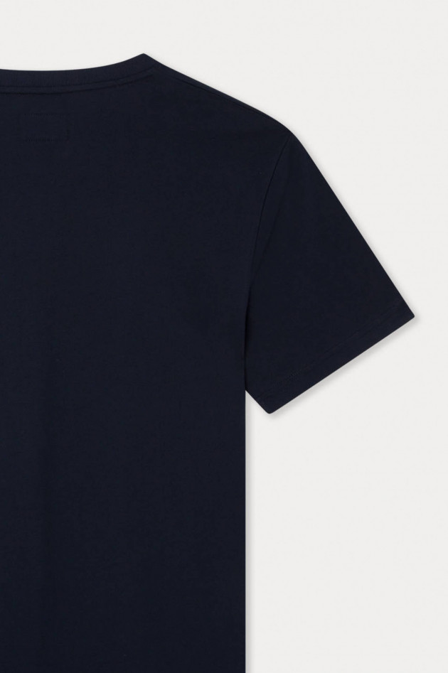 Hackett London T-Shirt mit Logo-Schriftzug in Navy