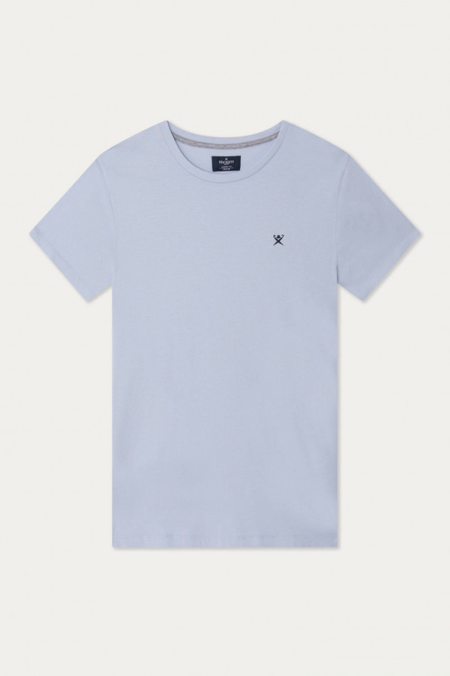 Hackett London T-Shirt aus Baumwolle in Hellblau