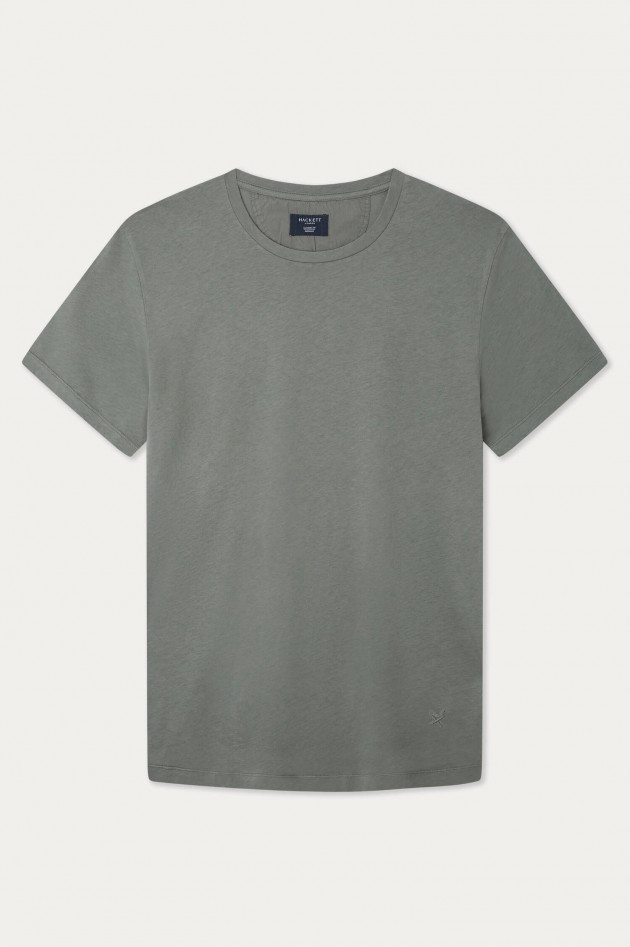 Hackett London T-Shirt mit gesticktem Detail in Oliv