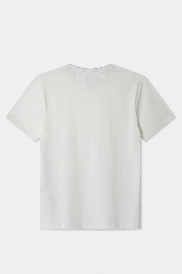 Hackett London T-Shirt mit gesticktem Logo-Detail in Off White