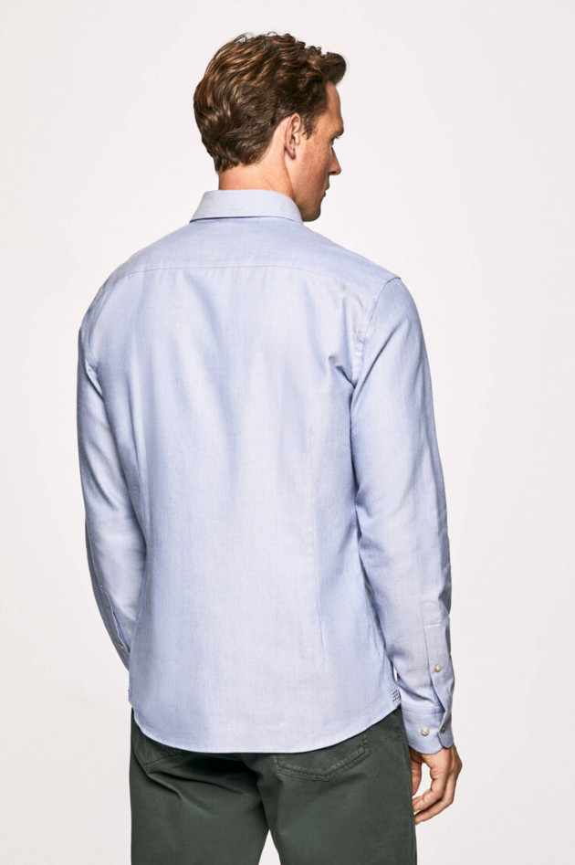 Hackett London Hemd mit Button-Down Kragen in Hellblau