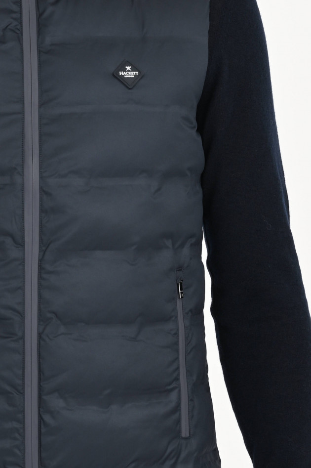 Hackett London Gilet mit Stehkragen in Navy