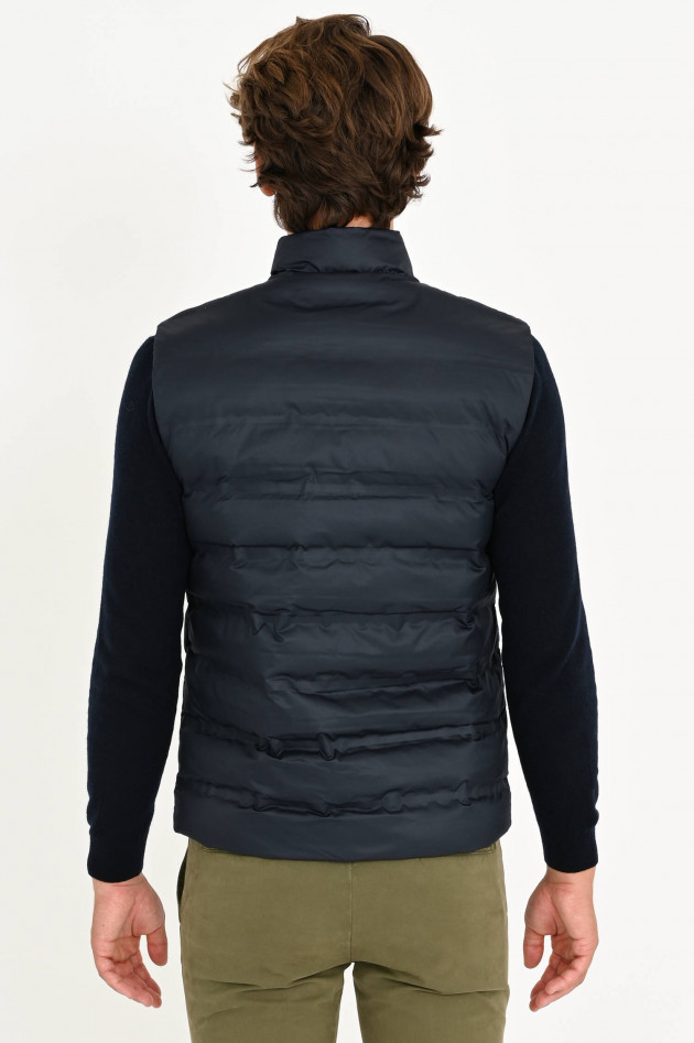 Hackett London Gilet mit Stehkragen in Navy