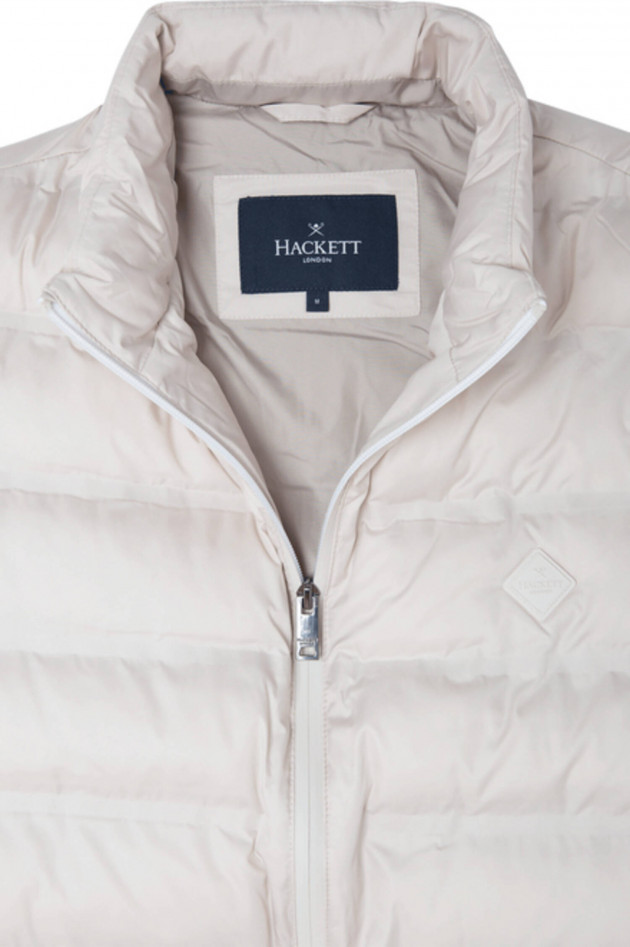 Hackett London Gestepptes Gilet in Creme