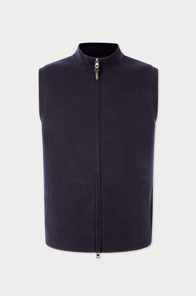 Hackett London Baumwoll Gilet in Navy