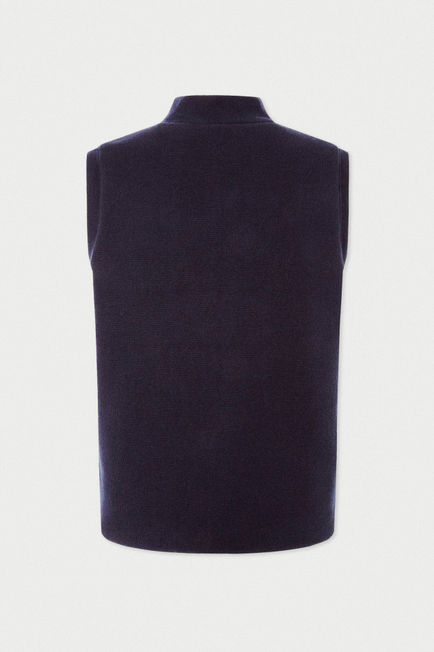 Hackett London Baumwoll Gilet in Navy