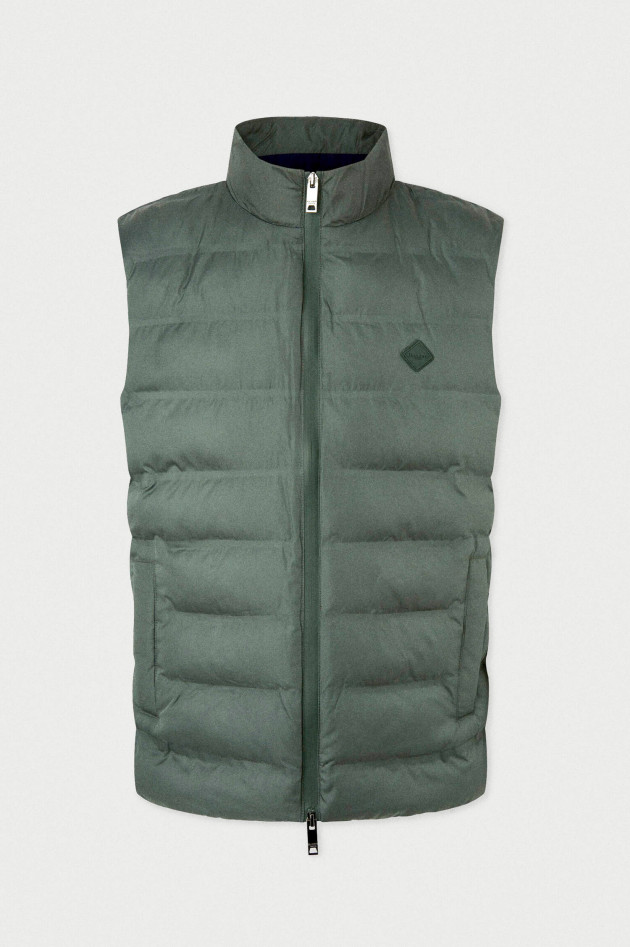 Hackett London Gestepptes Gilet in Dunkelgrün